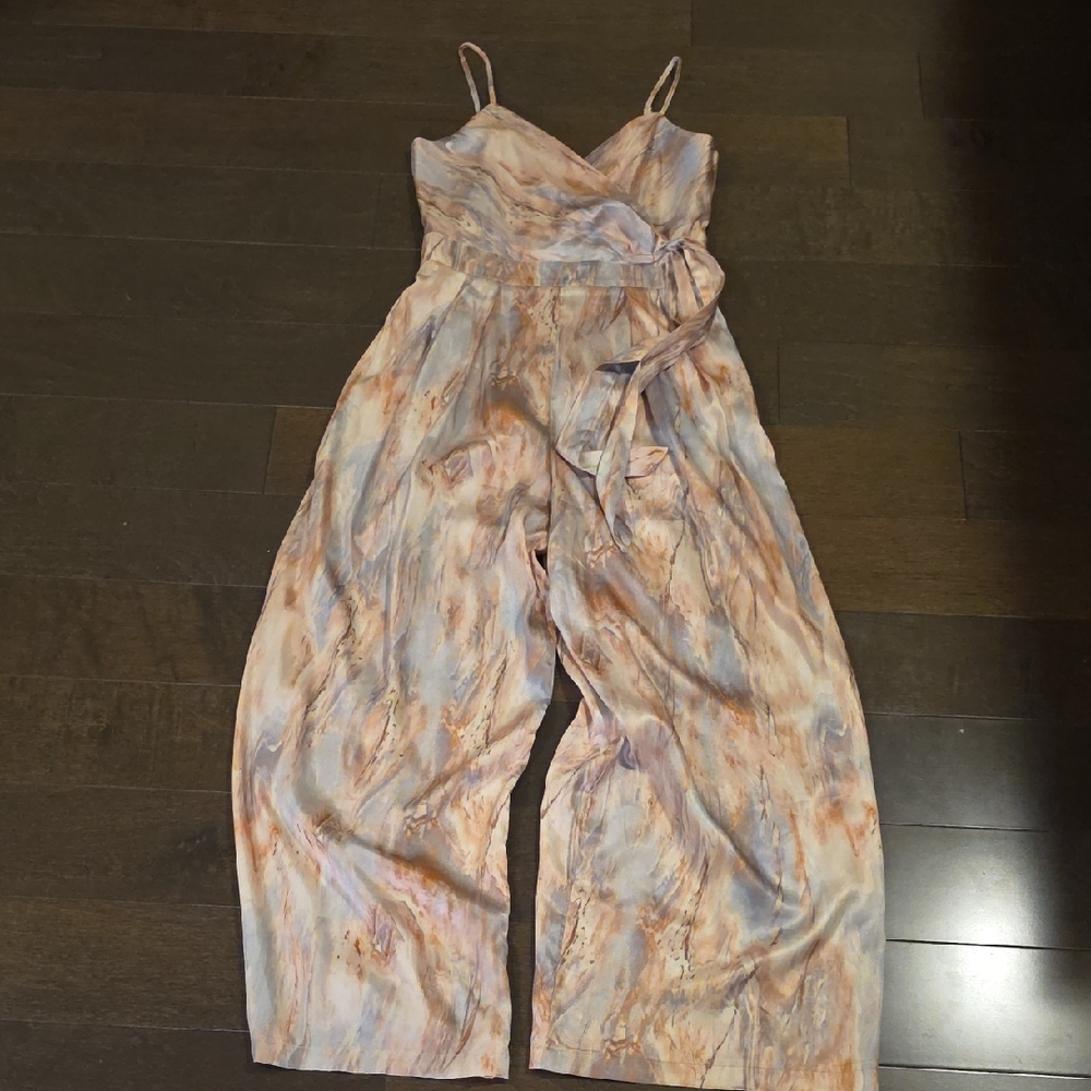 Chic Pastel Tie-Dye Jumpsuit